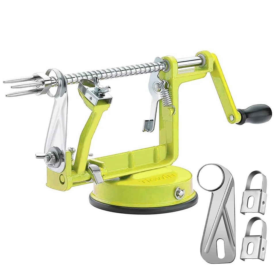 tigwin apple peeler slicer with strong suction base for secure countertop use