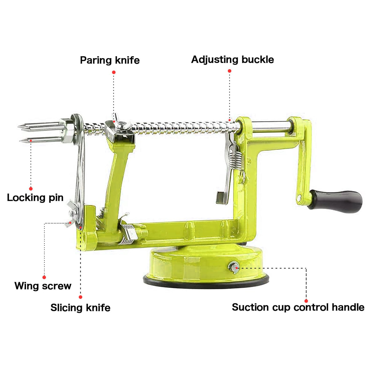tigwin chrome magnesium alloy peeler for durable long-lasting peeling