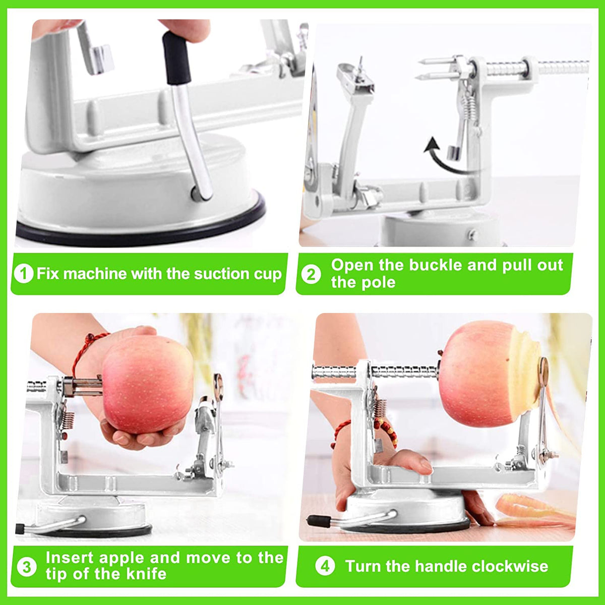 Tigwin potato and apple prep tool with versatile functionality