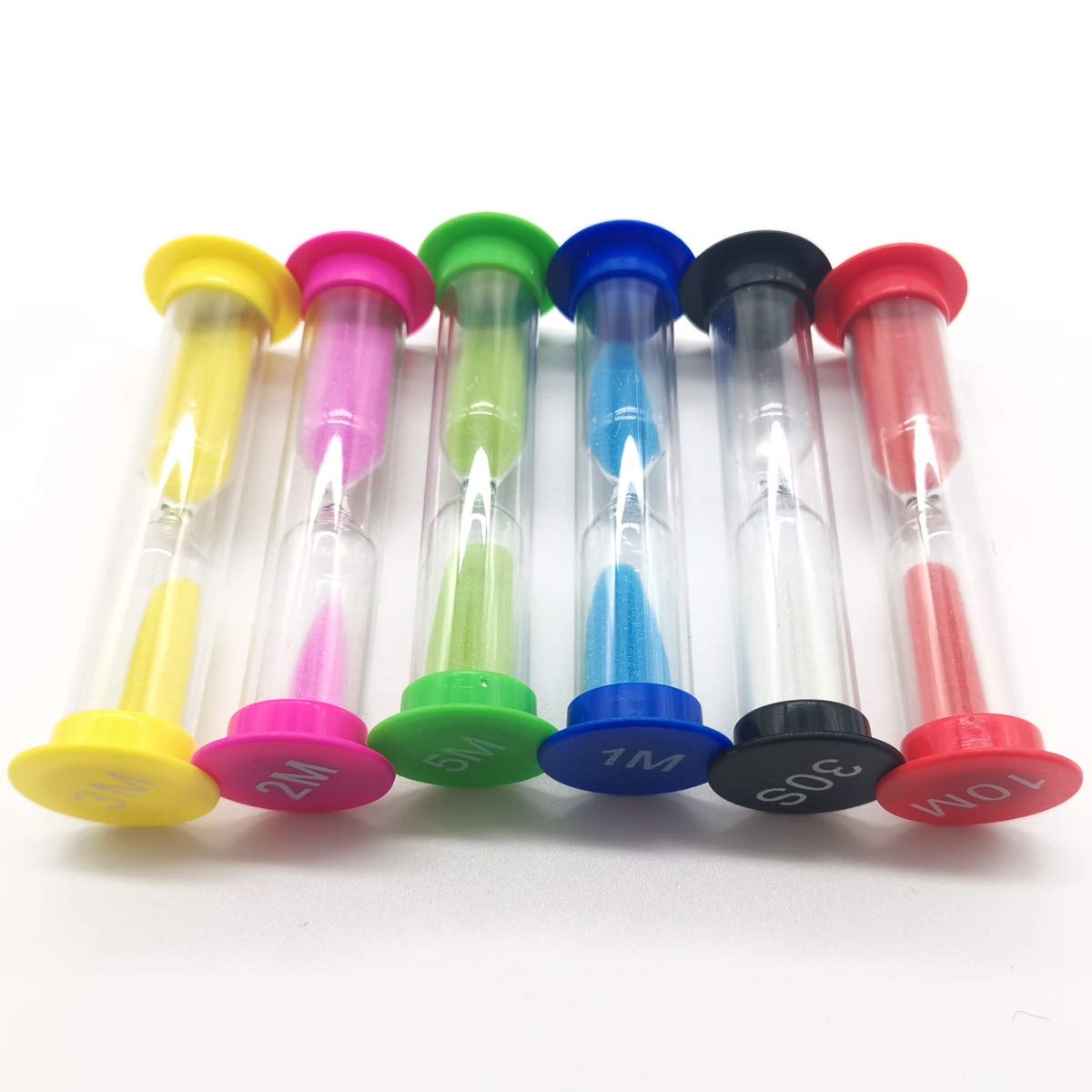 TIHOOD sand timer 1min with vibrant colors for games and routines