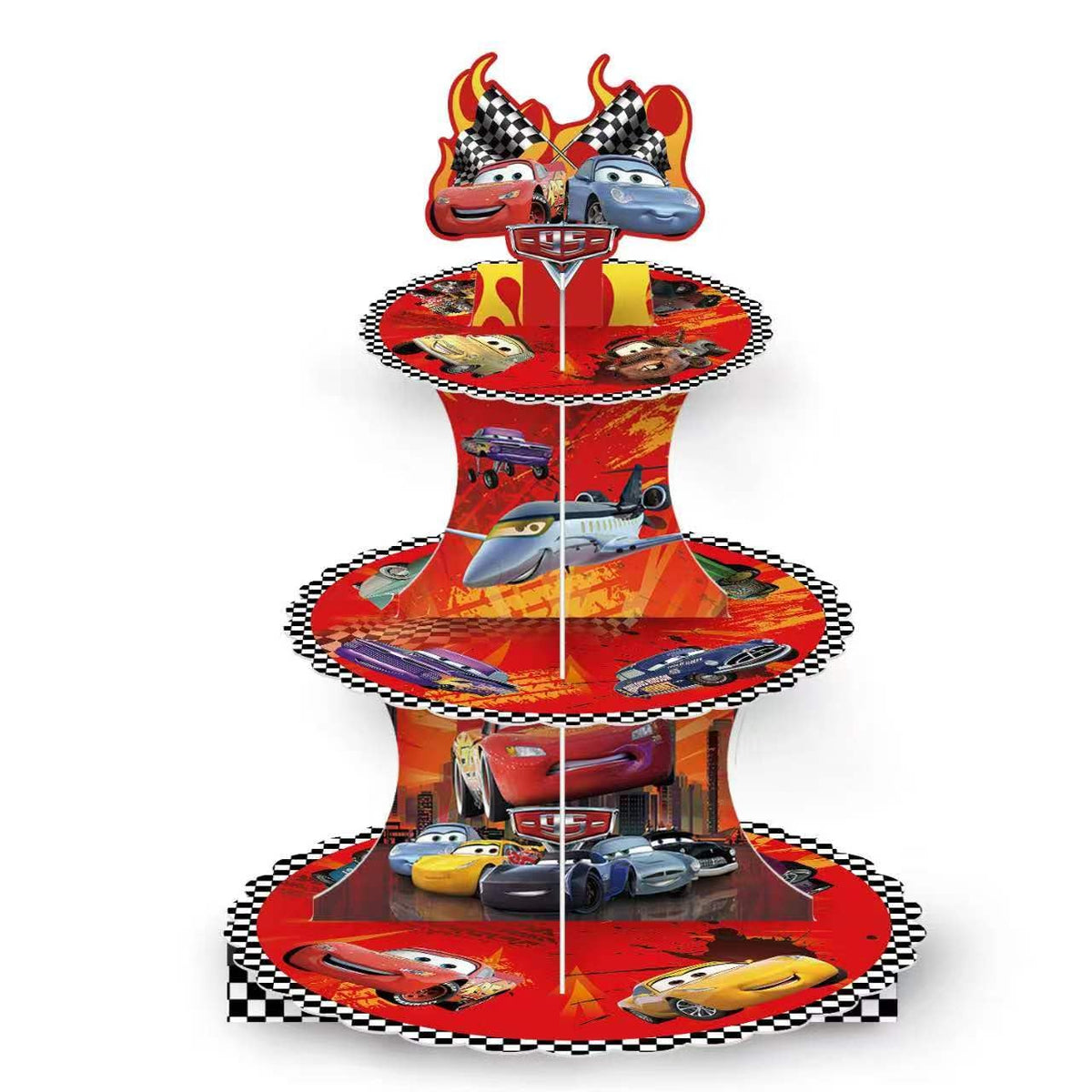 Tihufe Stitch 3-tier cupcake stand assembled for cute birthday treats