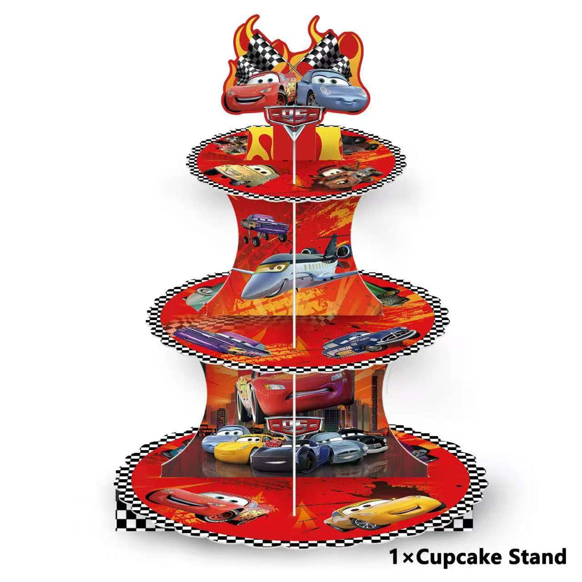 Tihufe Stitch cupcake stand topper on display adds a festive focal point