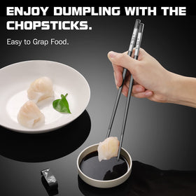 TIICOO dishwasher-safe chopsticks simplify cleanup after meals.