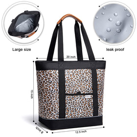 TIIOCTI Cooler Tote folds flat for compact storage when not in use