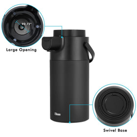 Tiken Airpot insulated stainless steel design preserves flavor and keeps beverages at the right temperature.