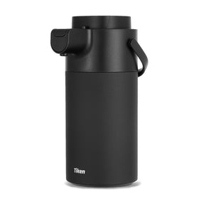Tiken Airpot coffee dispenser front view for easy serving at gatherings.