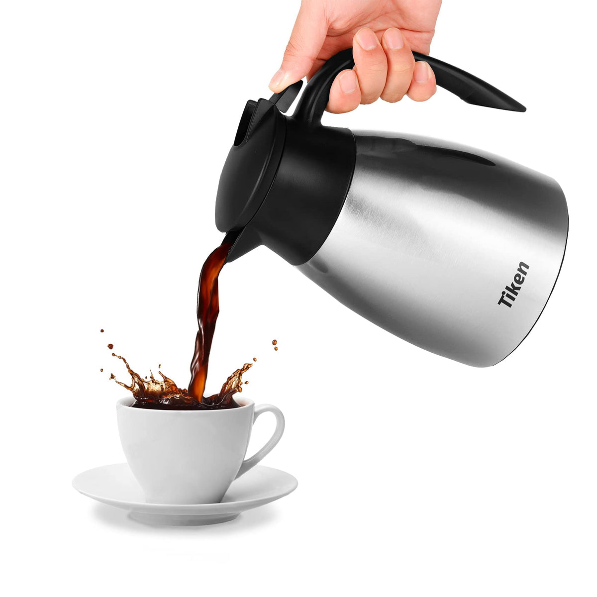 Tiken groove spout design enables precise, spill free pouring