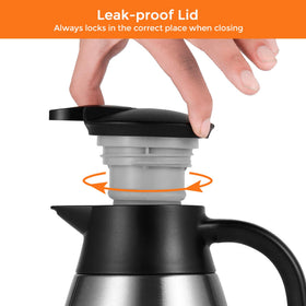 Tiken non-slip silicone base keeps carafe stable on counters