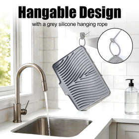Multifunctional mat doubles as a rack liner and heat mat.