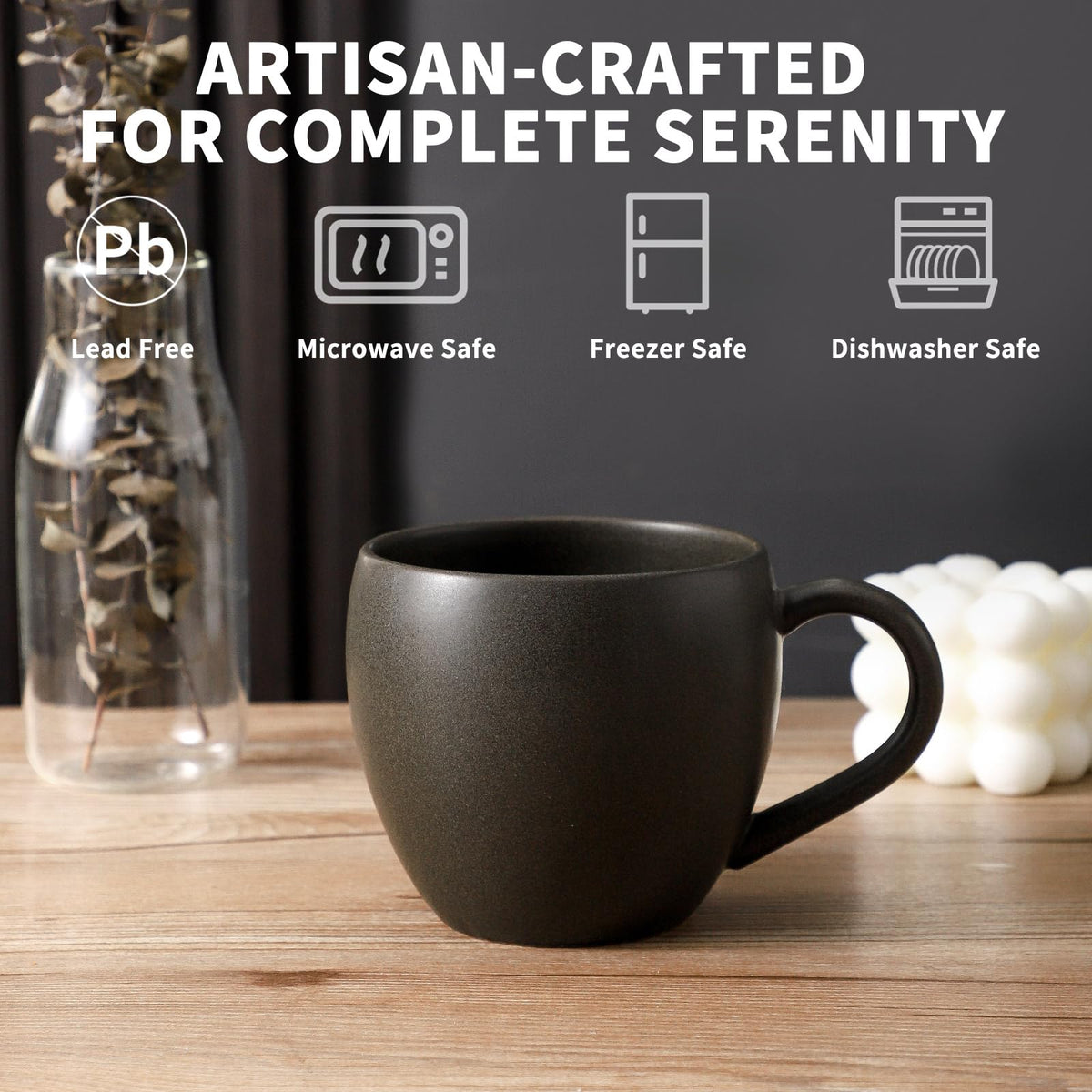 Tikooere mugs are microwave and dishwasher safe for easy cleaning.