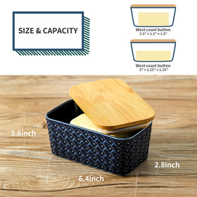 Tikooere porcelain butter dish is dishwasher safe for quick cleanup.