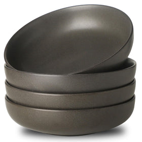 Tikooere stoneware pasta bowls 34oz set of 4, generous portions for family meals.