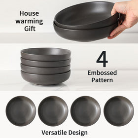 Tikooere wide, shallow bowls ideal for ramen or cereal portions.