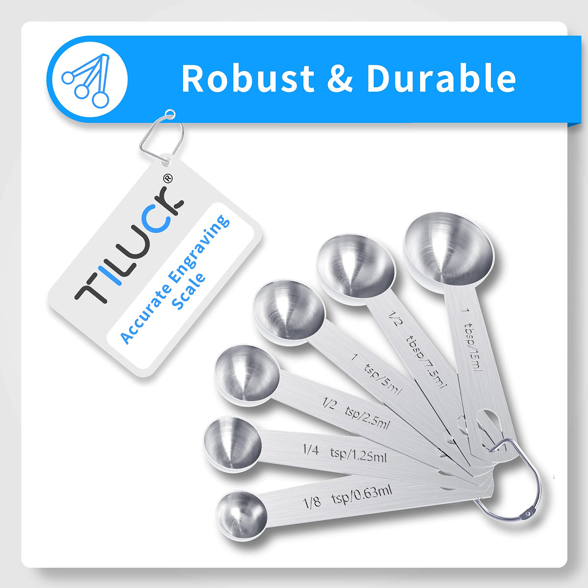 TILUCK coffee scoop included for precise coffee-to-water ratios.