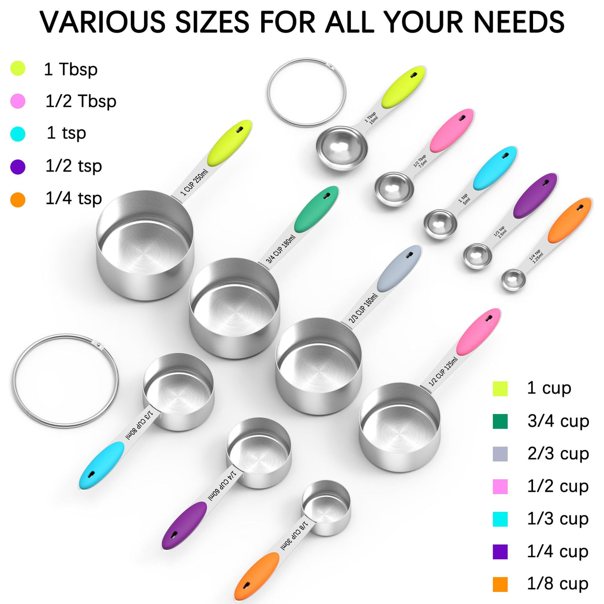 TILUCK measuring set is dishwasher safe for easy cleanup.