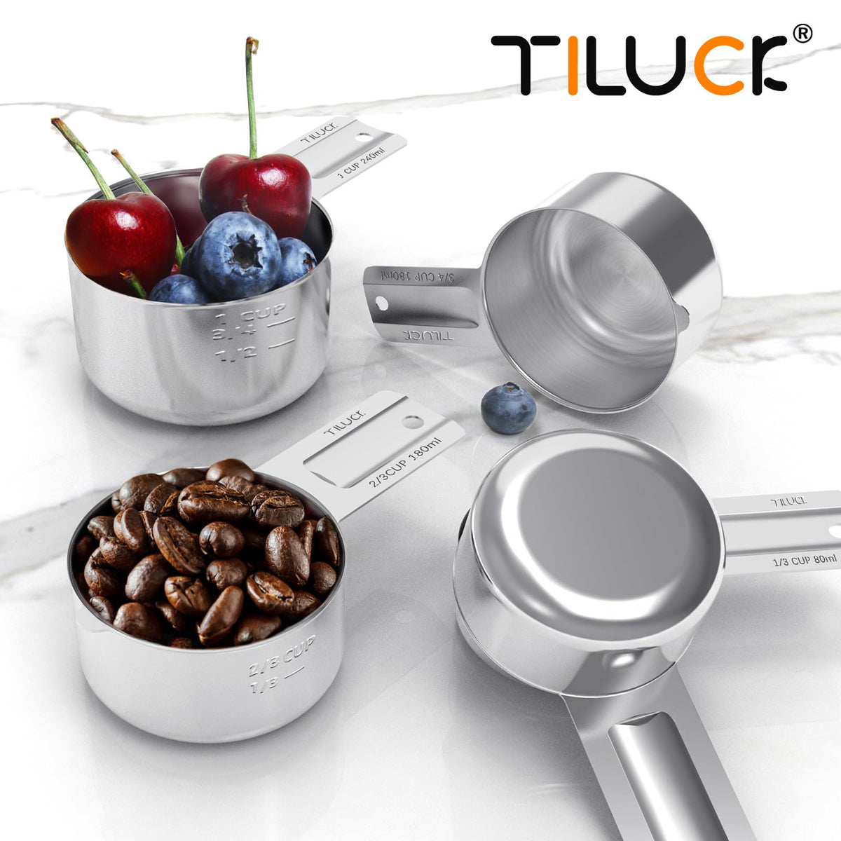 TILUCK engraved size marks reduce guesswork during meal prep.