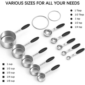 TILUCK 1-cup measuring cup with engraved marks for precise recipe measurements.