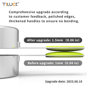 TILUCK measuring spoons showing engraved sizes for quick, accurate portioning.