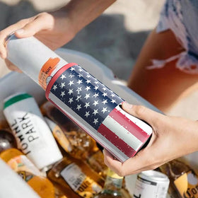 TILUCK Skinny Can Cooler fits standard 12 oz slim cans for versatile use.