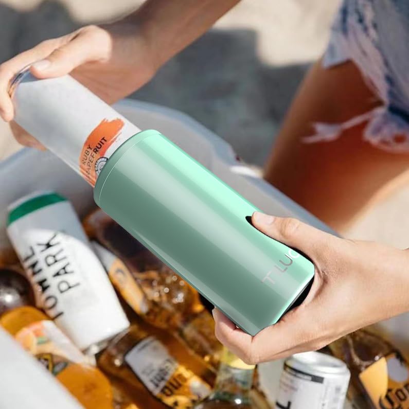 TILUCK Glitter Aqua party scene showcases portable cooler for gatherings.