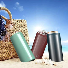TILUCK Glitter Aqua product in hand promises versatile use as cup or cooler.