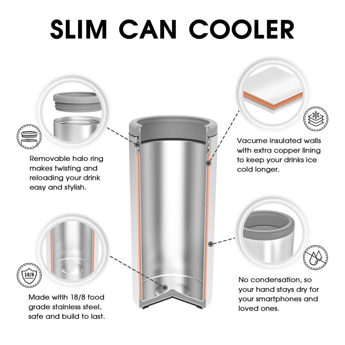 TILUCK Glitter Aqua cooler in use demonstrates double-wall insulation for longer cold hold.