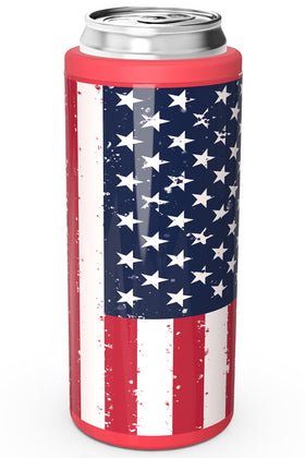 TILUCK Skinny Can Cooler with ice-retention keeps 12 oz slim cans cold.