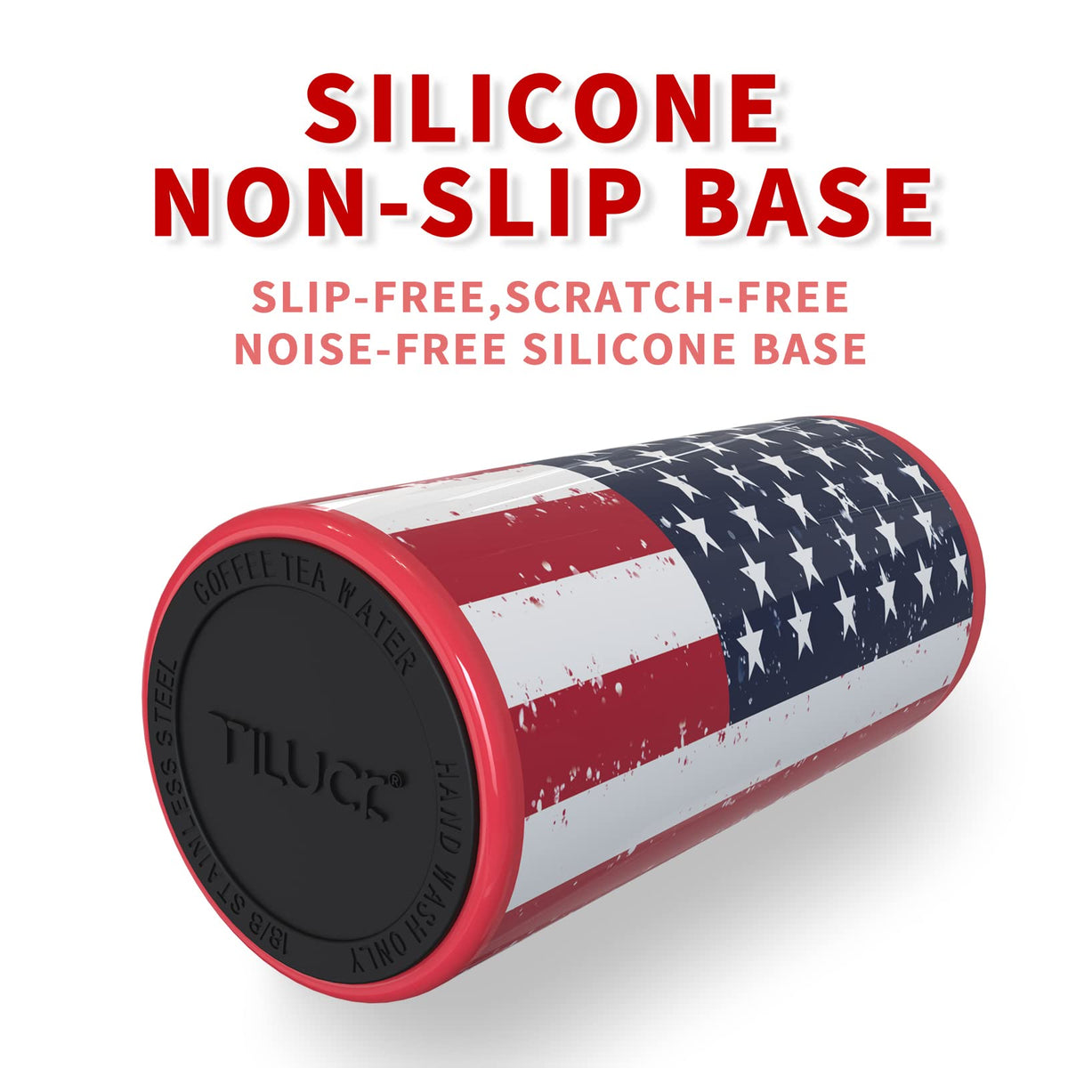 TILUCK Skinny Can Cooler uses a push-lock design to securely grip slim cans.