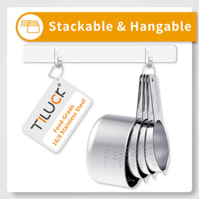 TILUCK stackable measuring set keeps the kitchen organized and tidy