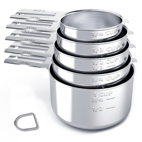 TILUCK stainless steel measuring cup 1/4 cup for precise dry measurements in baking