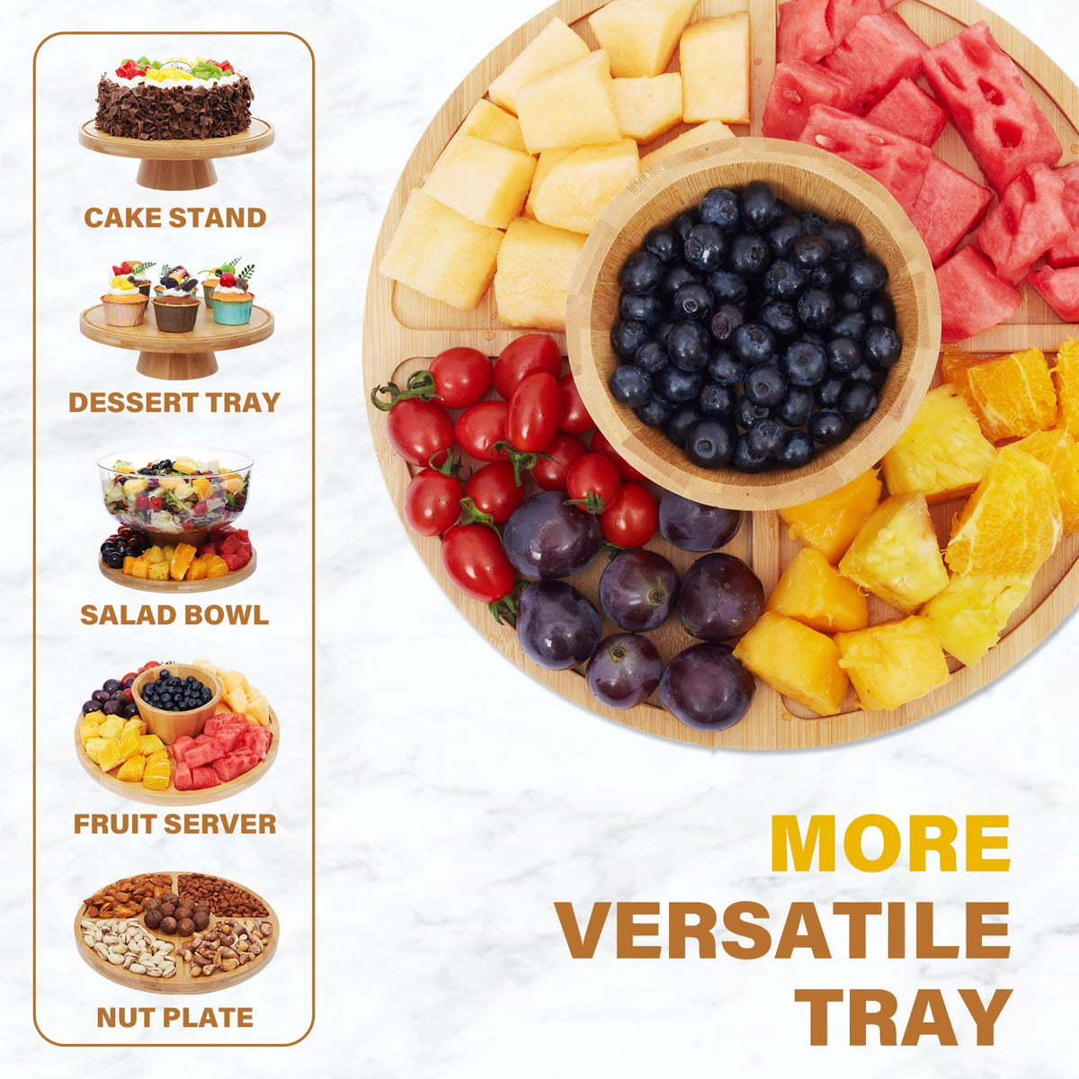 Timboops Home 6-in-1 tray configuration offers versatile display options.