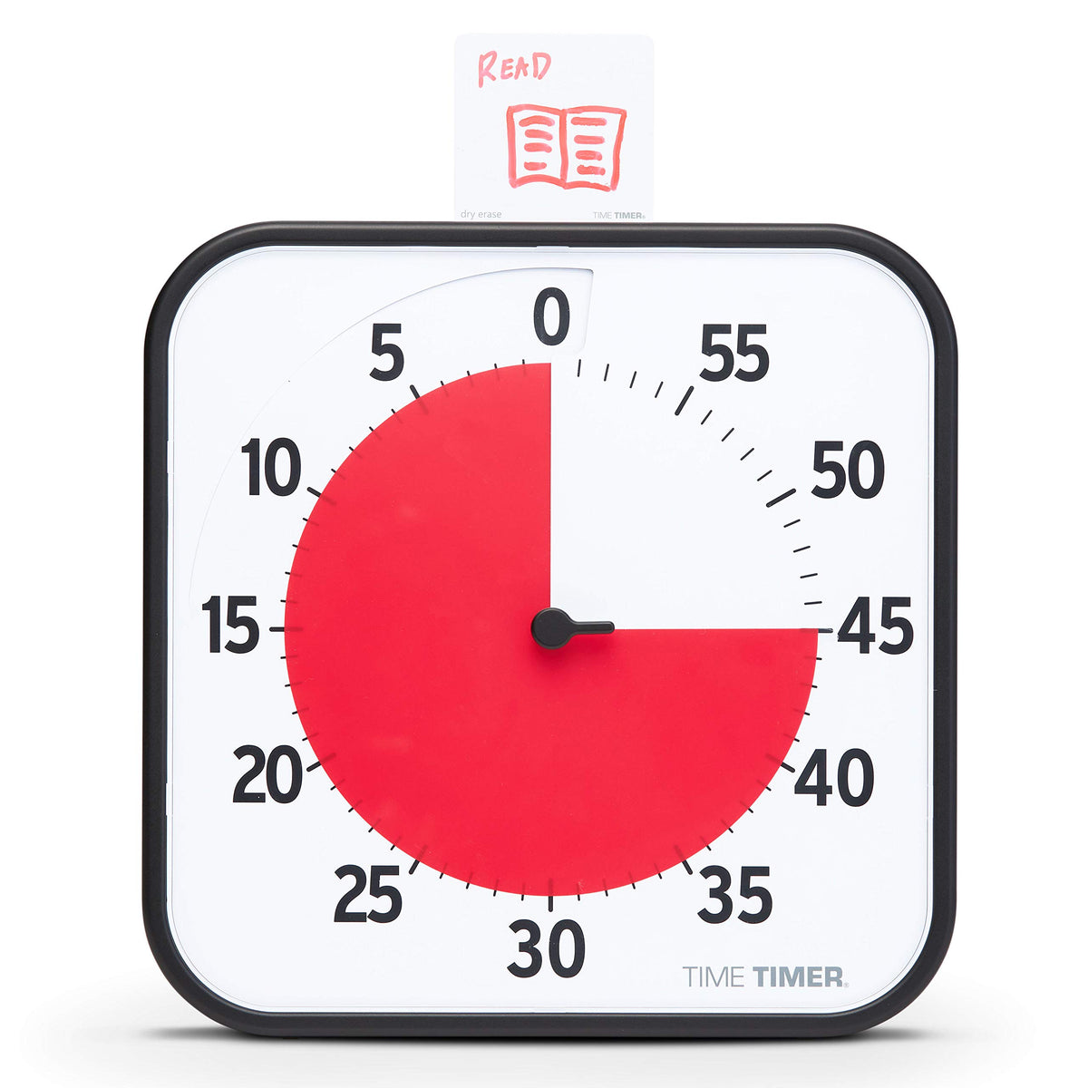Time Timer 12-inch visual timer shows 60-minute countdown clearly for classroom tasks.