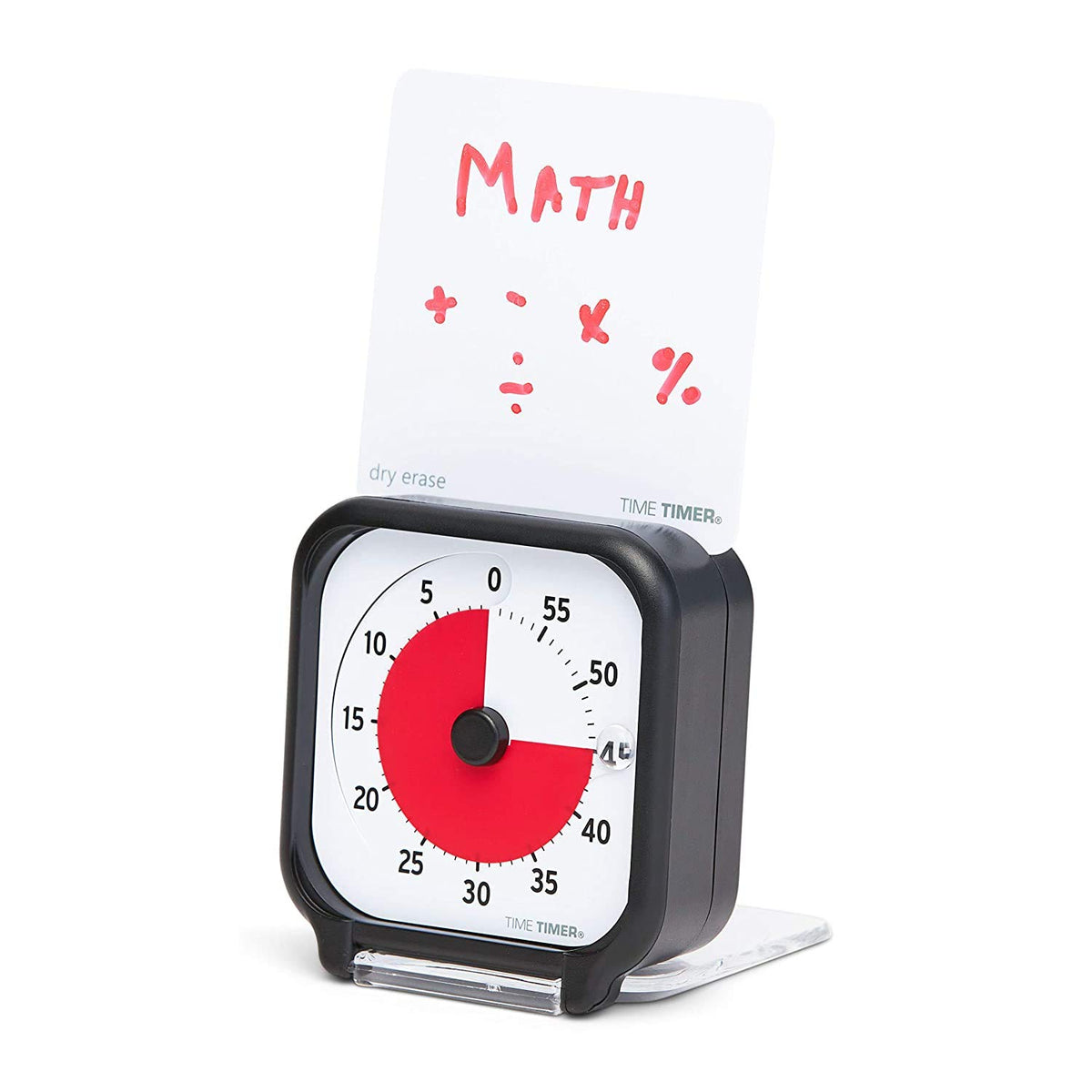 TIME TIMER 3in face with red disk helps kids and adults quickly gauge time.