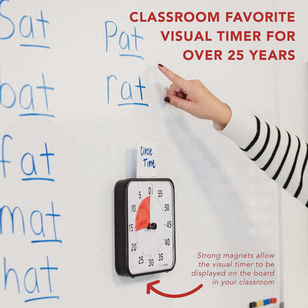 TIME TIMER dry erase activity card to track tasks and reminders during study.