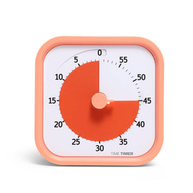 TIME TIMER Home MOD Dreamsicle Orange on desk enhances focus during study