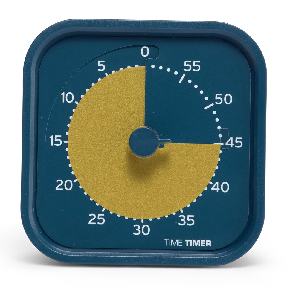Time Timer MOD Home Metallic Midnight on a desk for focused study sessions