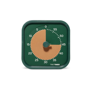 TIME TIMER MOD Home Metallic Forest disk highlights a 60-minute visual countdown for focus.