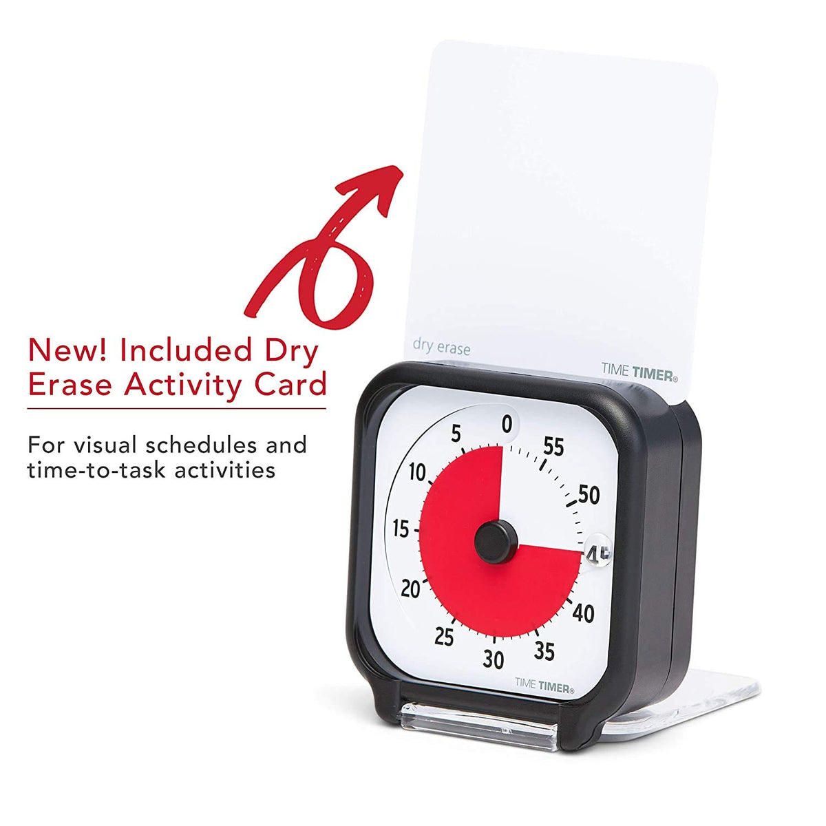 TIME TIMER optional-audible-alert-back provides a gentle end-of-cycle notification.