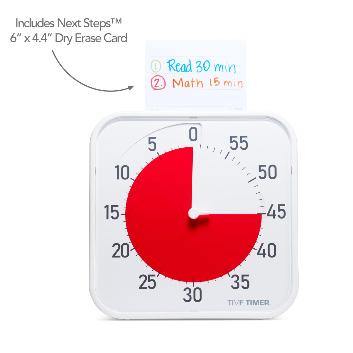 Time Timer Original 12-inch oversized face is easy to read from anywhere.