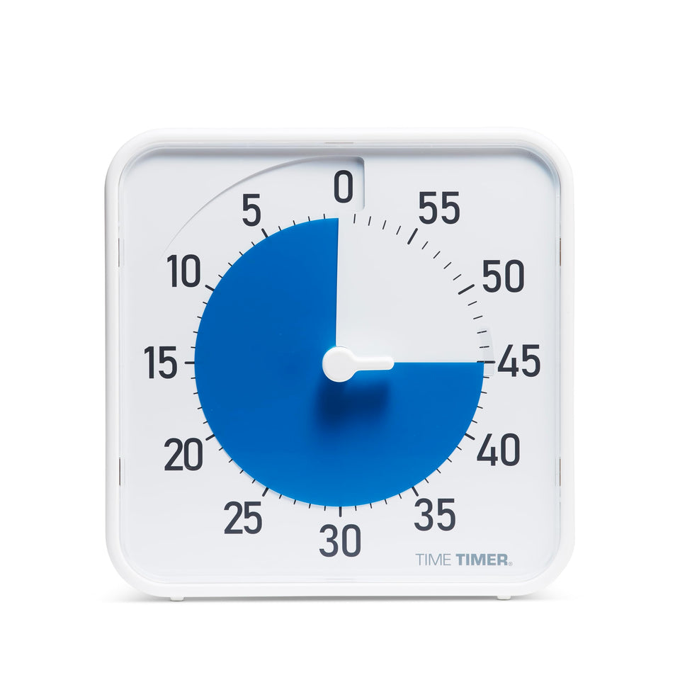 TIME TIMER Original 8-inch disk visualizes remaining time to support classroom focus