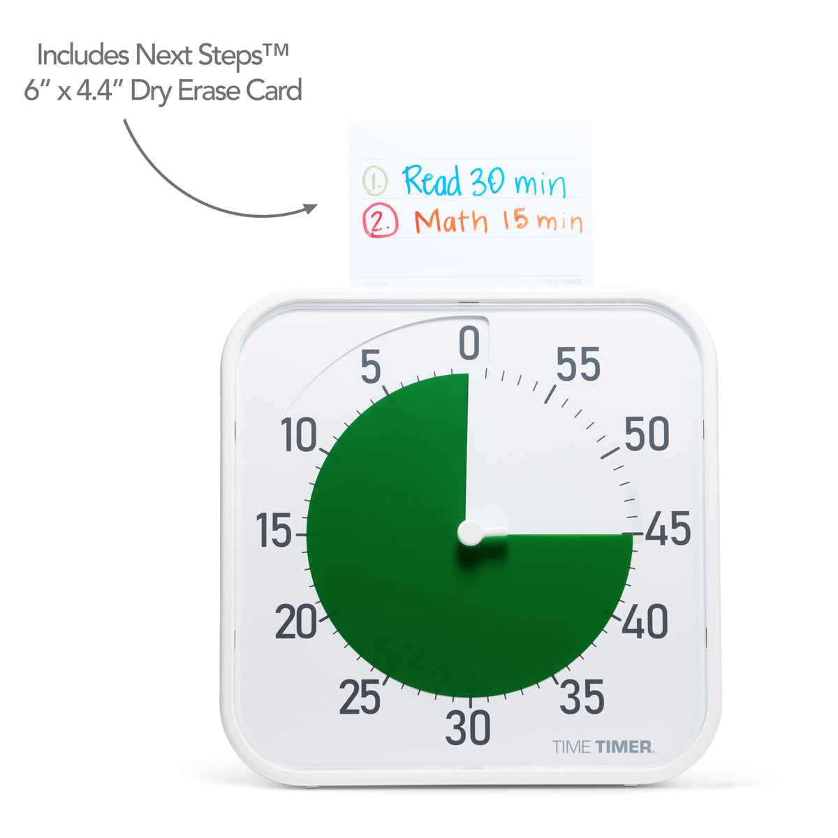 TIME TIMER Original extra-large 12-inch display is highly visible for groups.