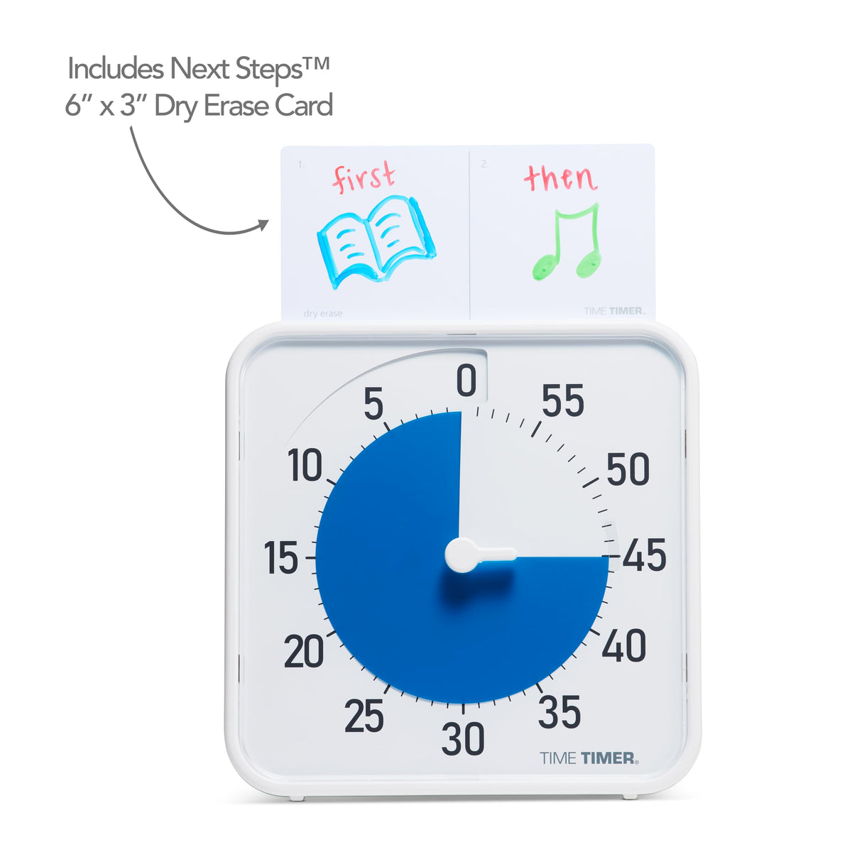 TIME TIMER Original foldable feet enables versatile placement on desk or shelf