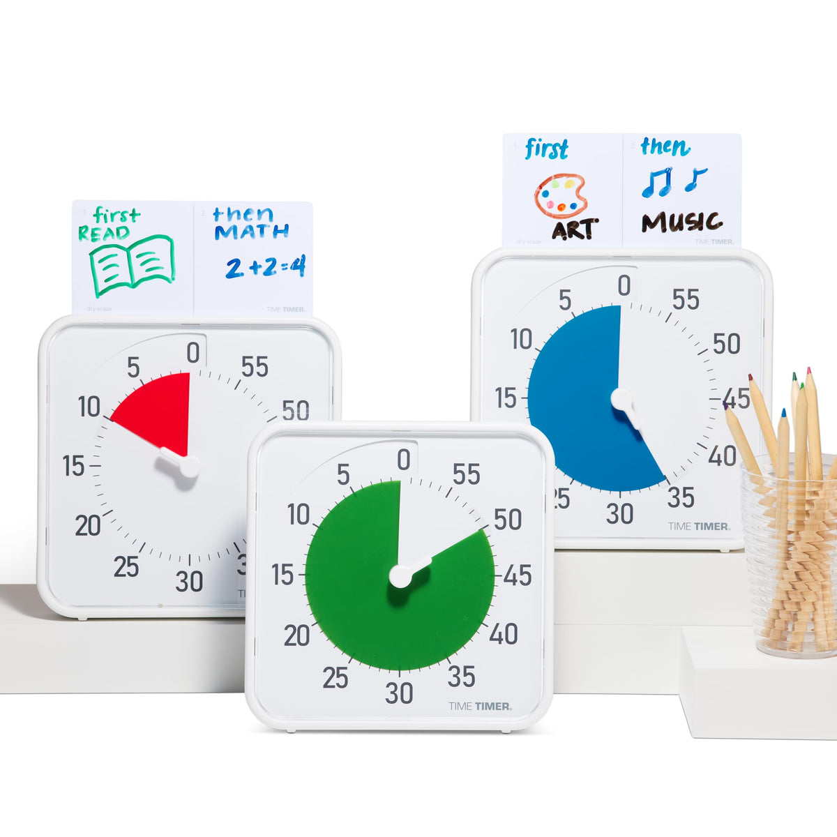 TIME TIMER Original Next Steps card helps pair tasks with time for routines