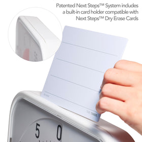 Time Timer Original silent timer minimizes distractions during lessons and meetings.