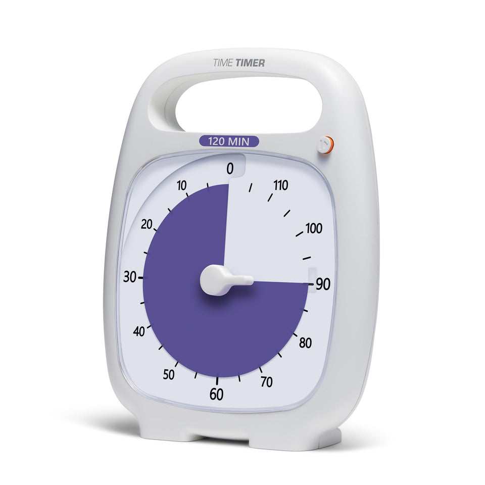 TIME TIMER PLUS 120-minute desktop timer with visible disk for focused study sessions