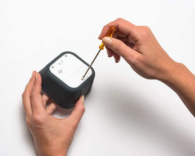 Time Timer portable design fits desks and learning spaces with silent operation.