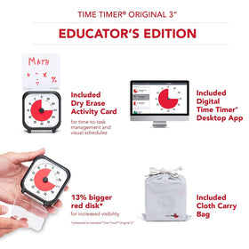 TIME TIMER visual-dry-erase-activity-card lets you jot tasks beside the timer.
