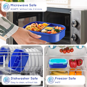 TIME4DEALS bento lunch box includes tableware for convenient meals
