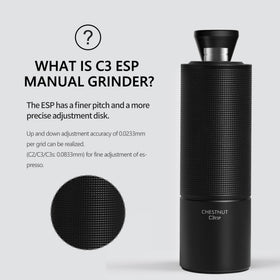 Fine ESP pitch allows precise grind texture for espresso