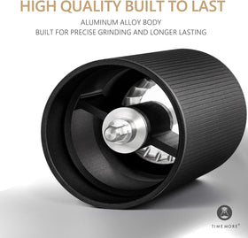 TIMEMORE Chestnut C3S stepless adjustment dial focuses on customizable grind size for any brew.